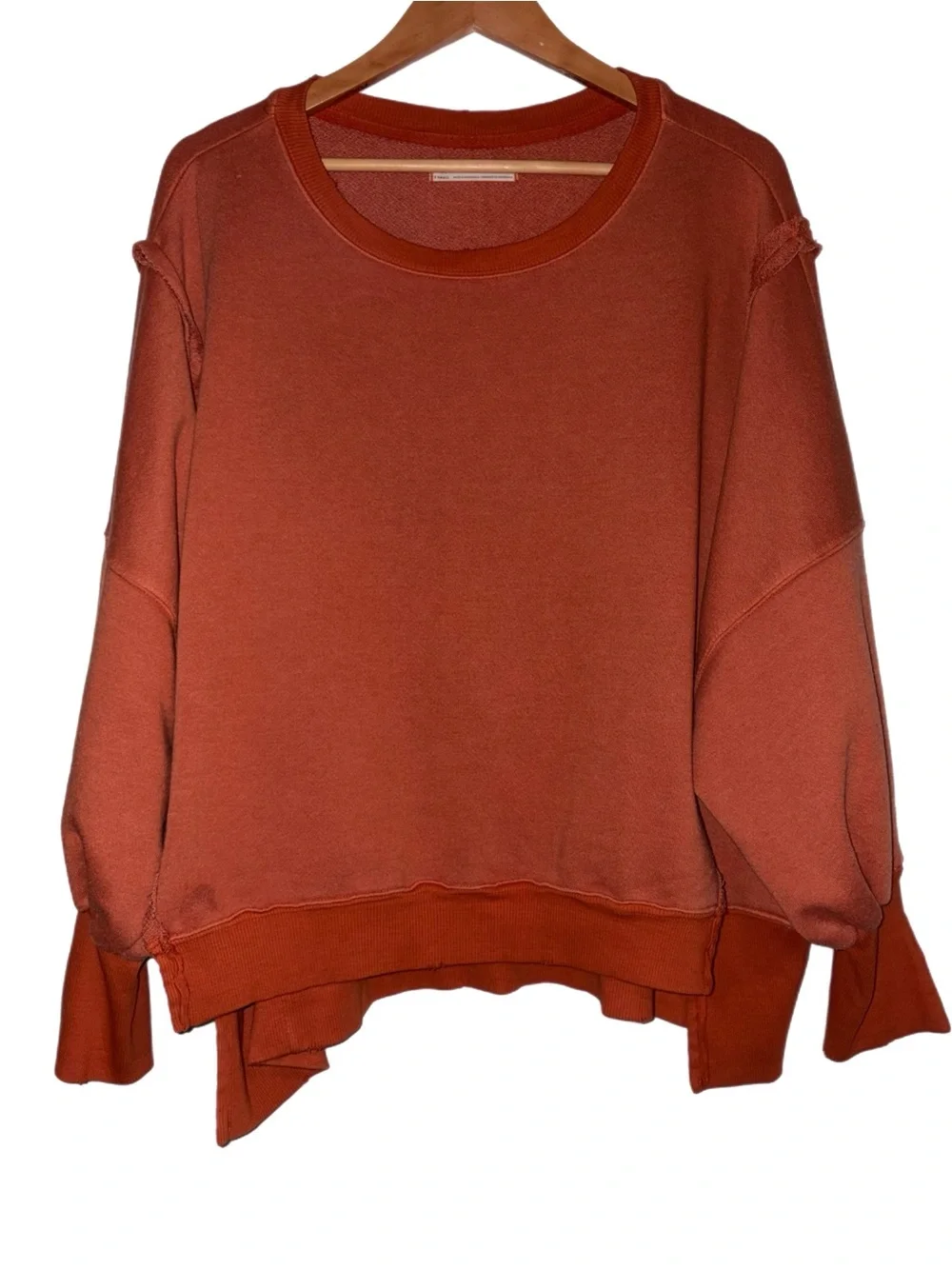 Free People We The Free Camden Sweatshirt  Pomplemousse Orange Extra Small